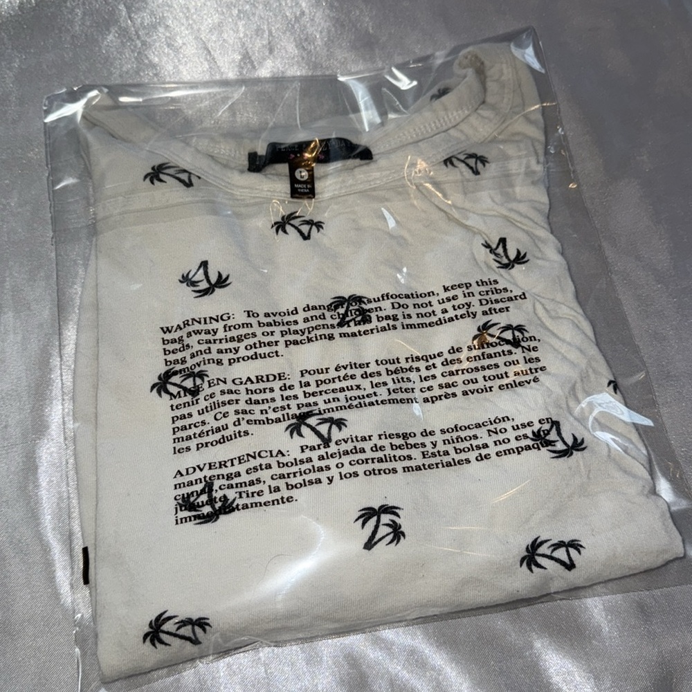 Love Peace & Lazy Days - Palm Tree - Crop Tee